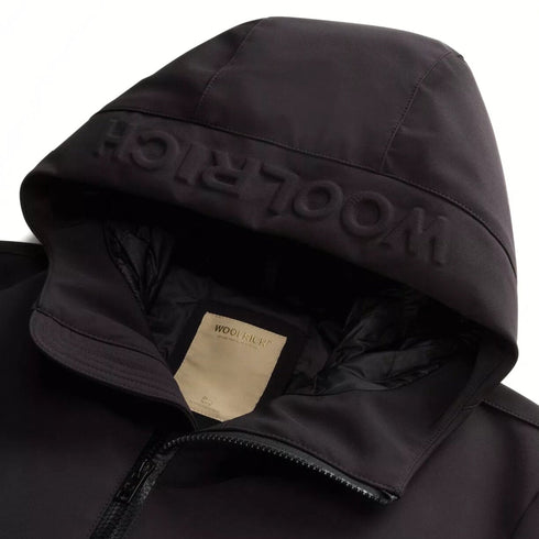 Woolrich Piumino corto Piumino Uomo Pacific in Softshell Nero - Francavilla Moda